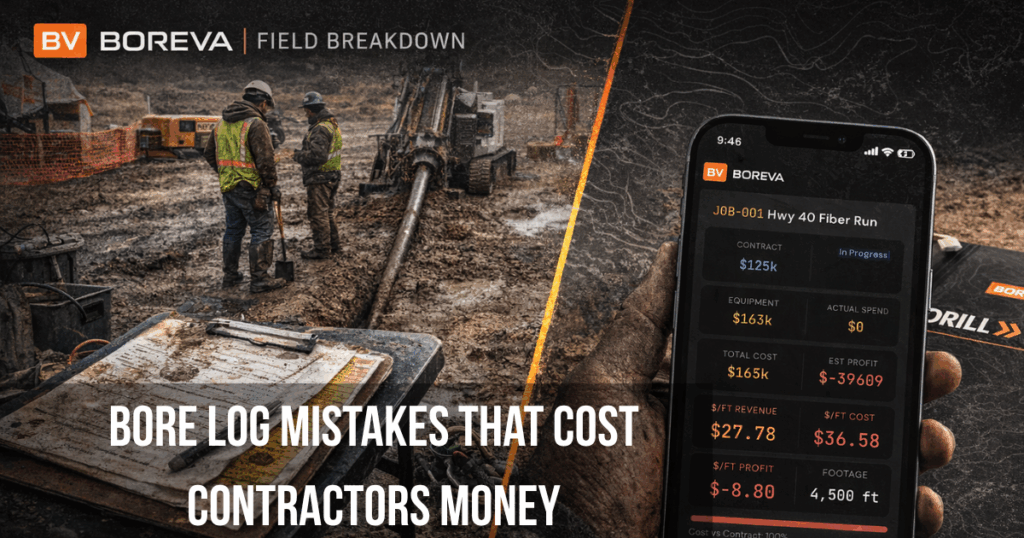 Why Bore Log Mistakes Cost Contractors Money