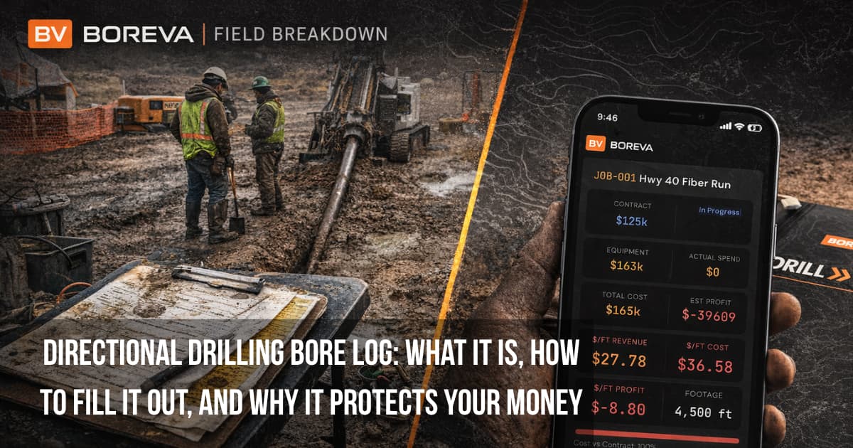 Directional Drilling Bore Log: What It Is, How to Fill It Out, and Why It Protects Your Money